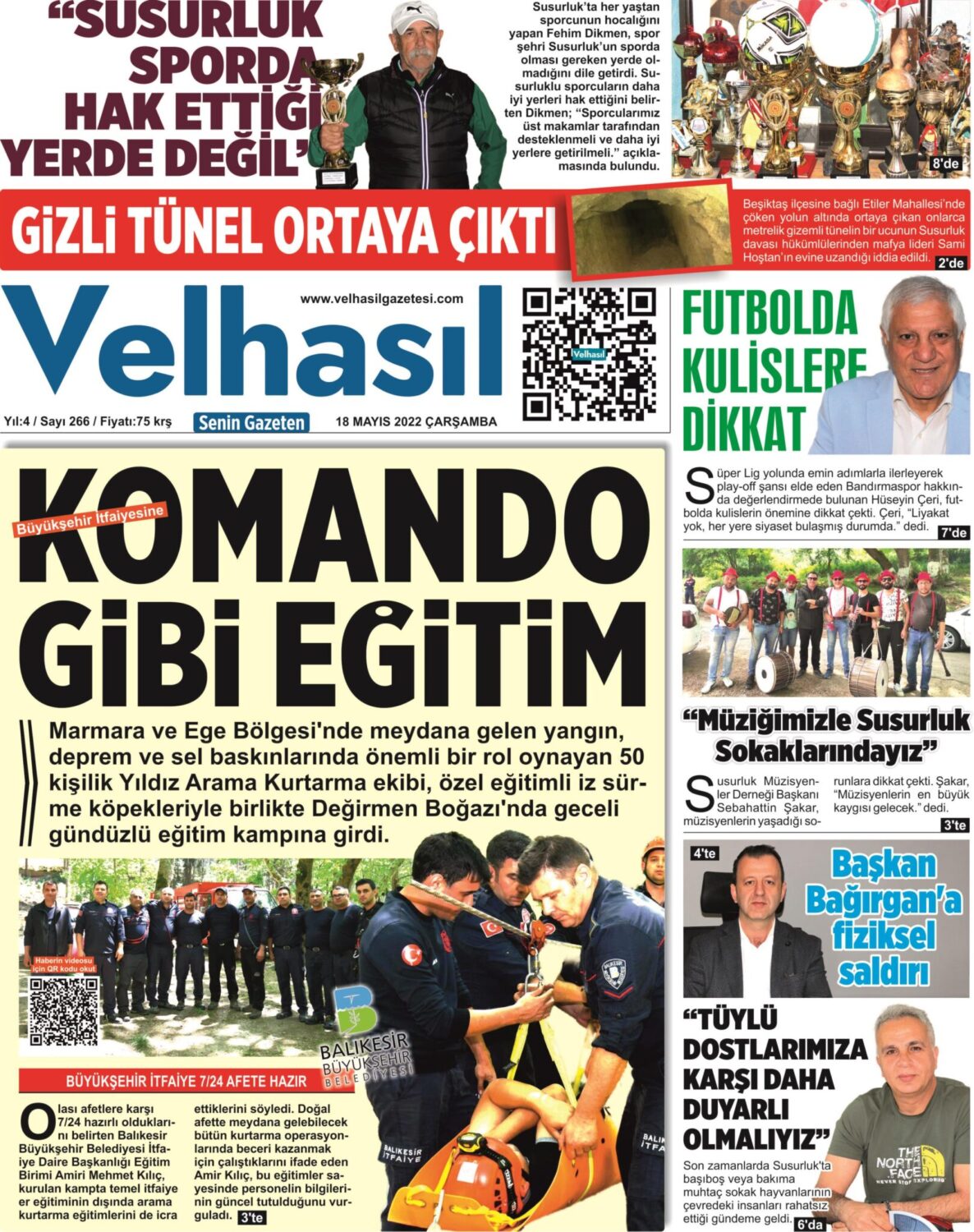 18 Mayıs 2022 Velhasıl Gazetemiz