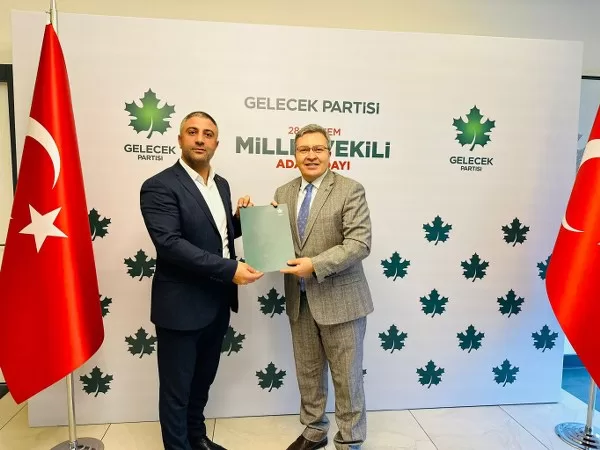 Siyasi Partilerde Milletvekilliği aday adaylıkları başvurularının açılmasının ardından Gelecek Partisi Mali İşlerden Sorumlu Genel Başkan Yardımcısı Danışmanı Burhan Deniz, 28. dönem Milletvekilliği seçimlerinde Balıkesir’den milletvekili adaylığı için başvuruda bulundu.