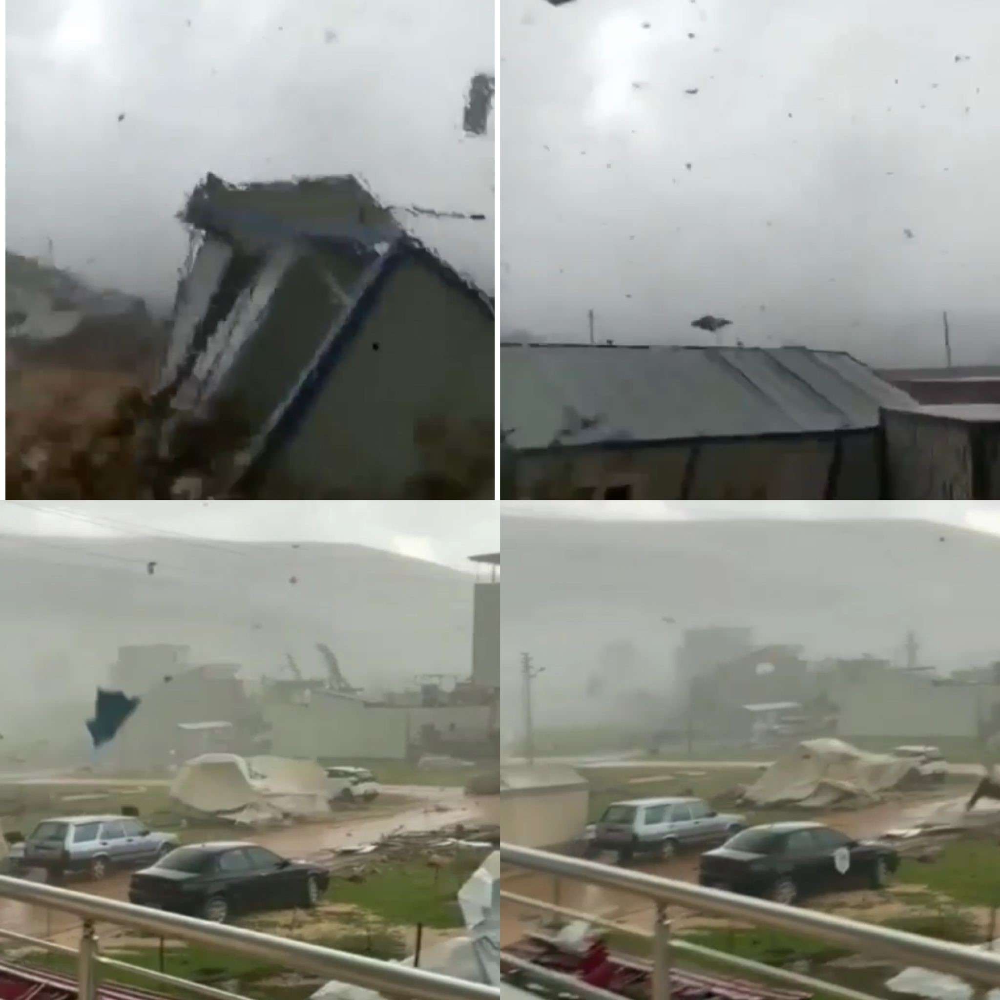 Fırtına nedeniyle Kahramanmaraş'ın Pazarcık ilçesinde ilk bilgilere göre 4 kişi yaralandı. 