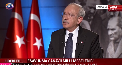 Kemal Kılıçdaroğlu, katıldığı Sözcü TV'de Liderler Özel programında gündemi değerlendiriyor.