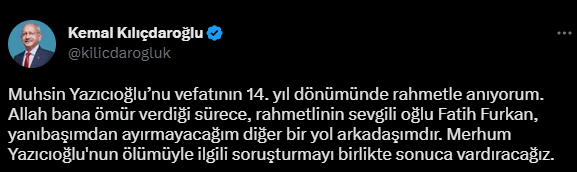Siyasi partilerin milletvekili aday listelerini teslim etmesine kısa bir süre kala dikkat çeken gelişmeler yaşanmaya devam ediyor. Kulislerden gelen son iddiaya göre; CHP lideri Kemal Kılıçdaroğlu, BBP lideri Muhsin Yazıcıoğlu'nun oğlu Furkan Yazıcıoğlu'nu İstanbul'dan milletvekili adayı yapacak.