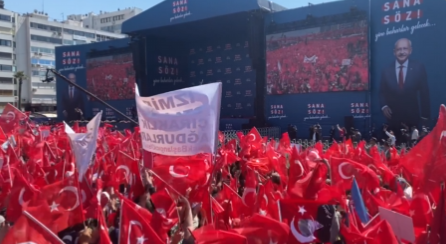 Millet İttifakı'nın İzmir'de Gündoğdu Meydanı'nda gerçekleştirilen seçim mitingi başladı.