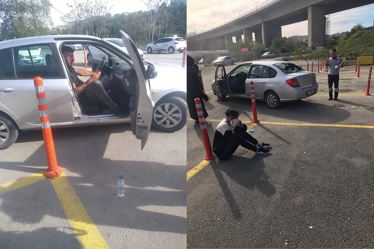 Yaşanan olayı gören vatandaşlar durumu polis ve sağlık ekiplerine haber verdi. İhbar üzerine olay yerine gelen sağlık ekipleri, yaralanan adayı ve hocayı ambulansla hastaneye kaldırdı. Darp edilen kurs hocasının sağlık durumunun iyi olduğu öğrenildi. Kısa süre önce burun ameliyatı olduğu öğrenilen sürücü adayının da yeniden burun ameliyatı edildiği belirtildi. Polis ekiplerinin olayı gerçekleştiren taksi sürücüsü ve arkadaşlarını tespit etme çalışması devam ediyor.