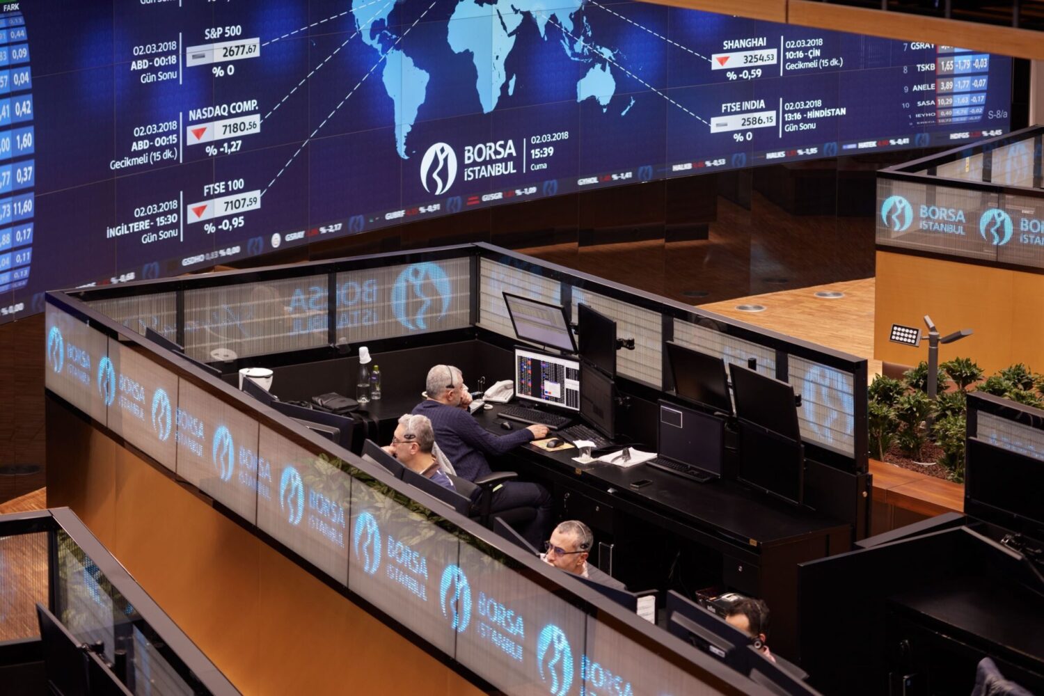 Borsa, günü yüzde 0,45'lik düşüşle tamamladı.