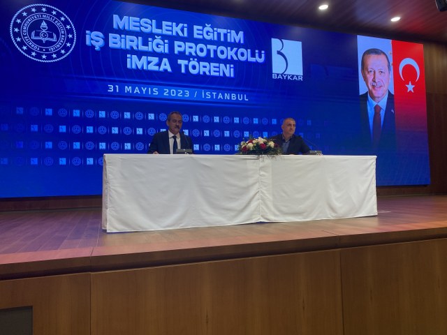MEB ve BAYKAR arasında BAYKAR Milli Teknoloji Mesleki ve Teknik Anadolu Lisesi kurulması için protokol imzalandı. BAYKAR Milli Teknoloji Mesleki ve Teknik Anadolu Lisesi’nde okuyacak 50 öğrenciye ilk kez asgari ücret burs verilecek