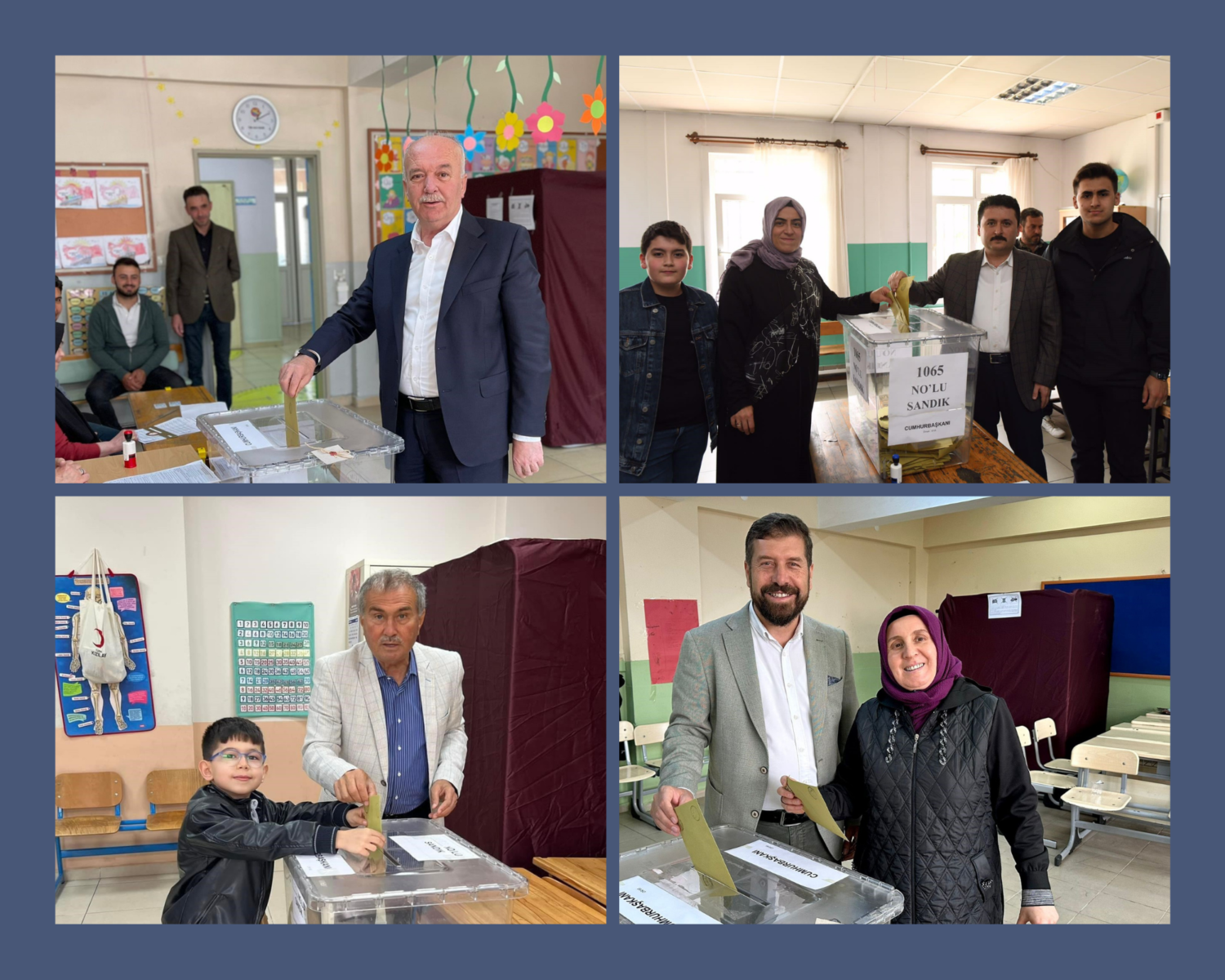 Balıkesir'deki belediye başkanları, Cumhurbaşkanlığı seçiminin ikinci turunda kayıtlı oldukları sandıklarda oylarını kullandı.