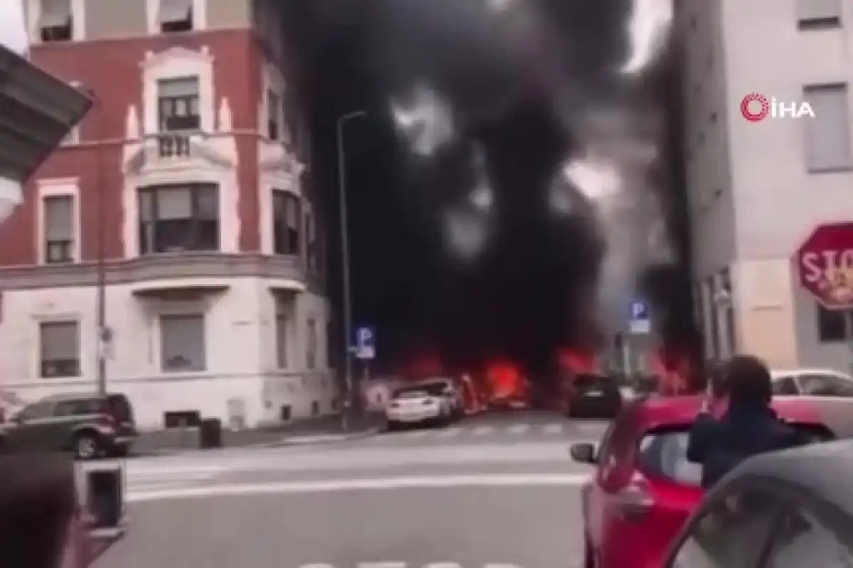 İtalya’nın Milano şehrinde patlama meydana geldi.