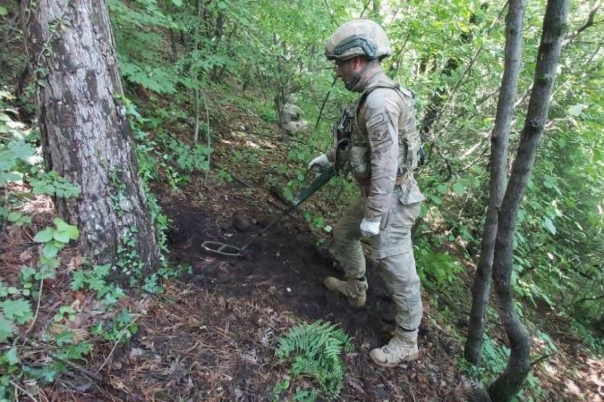 Amanoslar'da jandarma'nın düzenlediği operasyonda bölücü terör örgütü PKK'ya ait bomba yapımında kullanılan malzemeler ele geçirildi.