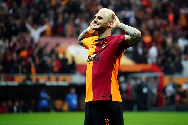 Galatasaray'ın Arjantinli golcüsü Mauro Icardi, Fenerbahçe, Beşiktaş ve Trabzonspor'a karşı oynadıkları maçlarda 5 kez gol attı.