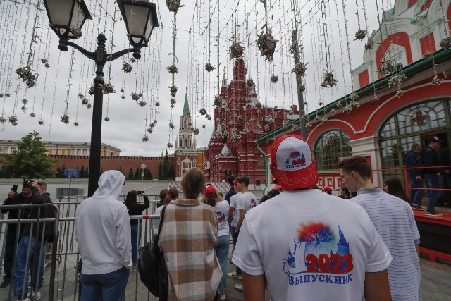 Rus paralı asker grubu Wagner'in başlattığı isyanının ardından başkent Moskova'daki Kremlin Sarayı çevresi şimdilik sakin görünüyor.