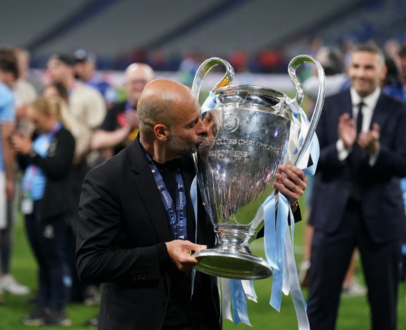 Manchester City Teknik Direktörü Pep Guardiola, UEFA Şampiyonlar Ligi Final maçında daha önce oynadıklarını kupayı kazanamadıklarını bugün ise bunu başardıklarını söyledi ve ekledi, "Başkanımızın kulübü almasından sonra her şey çok değişti. Onsuz bu mümkün olamazdı." dedi. 