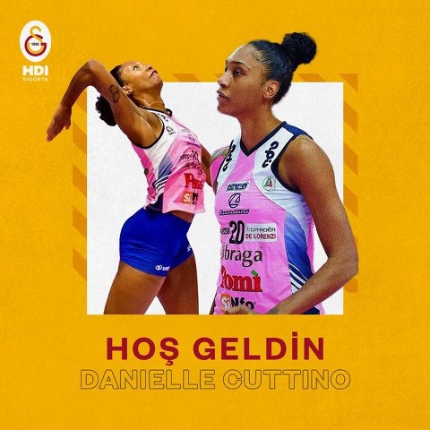 Galatasaray Kadın Voleybol Takımı, yeni sezon için ABD'li voleybolcu Danielle Cuttino'yu takımına kattığını duyurdu.