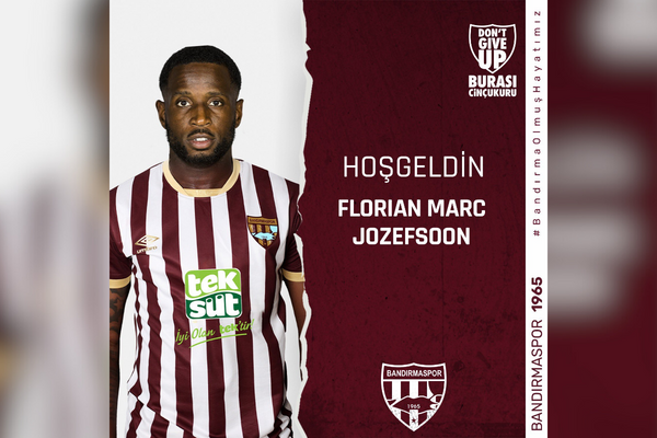 Teksüt Bandırmaspor, 32 yaşındaki sağ kanat oyuncusu Florian Marc Jozefzoon'u kadrosuna dahil etti.