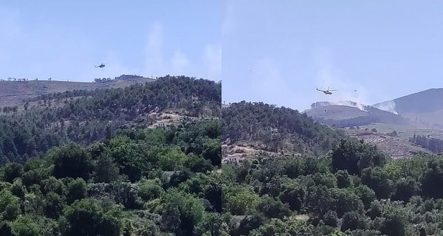 Muğla’nın Kavaklıdere ilçesine bağlı Menteşe Mahallesi yakınlarında henüz belirlenemeyen bir sebeple çıkan orman yangınına havadan ve karadan müdahaleler devam ediyor.