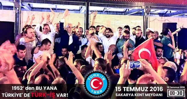 TÜRK-İŞ (Türkiye İşçi Sendikaları Konfederasyonu) Yönetim Kurulu Başkanı Ergün Atalay, “15 Temmuz hain darbe/işgal girişiminin yedinci yıldönümünde yaşadığımız acıları bir kez daha hatırlarken, gördüğümüz ihaneti unutmadığımızı belirtmek istiyoruz” ifadelerini kullandı. 