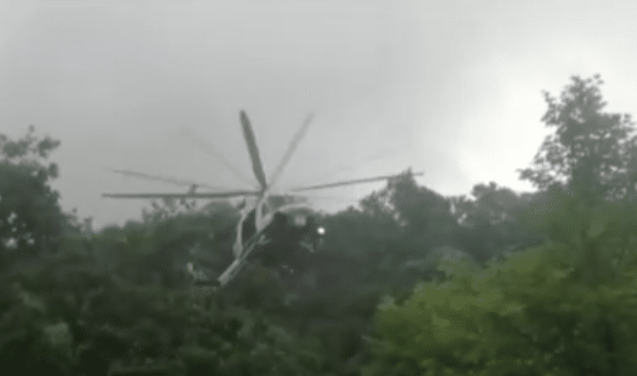 İstanbul Şile'de yağmur sonrası selde mahsur kalan iki kişi helikopter ile kurtarıldı.