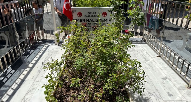 15 Temmuz’daki darbe girişimi sırasında, Ankara’da Özel Kuvvetler Komutanlığı’nda şehit edilen Ömer Halisdemir’in Niğde’deki kabrine ziyaretçi akını yaşandı.