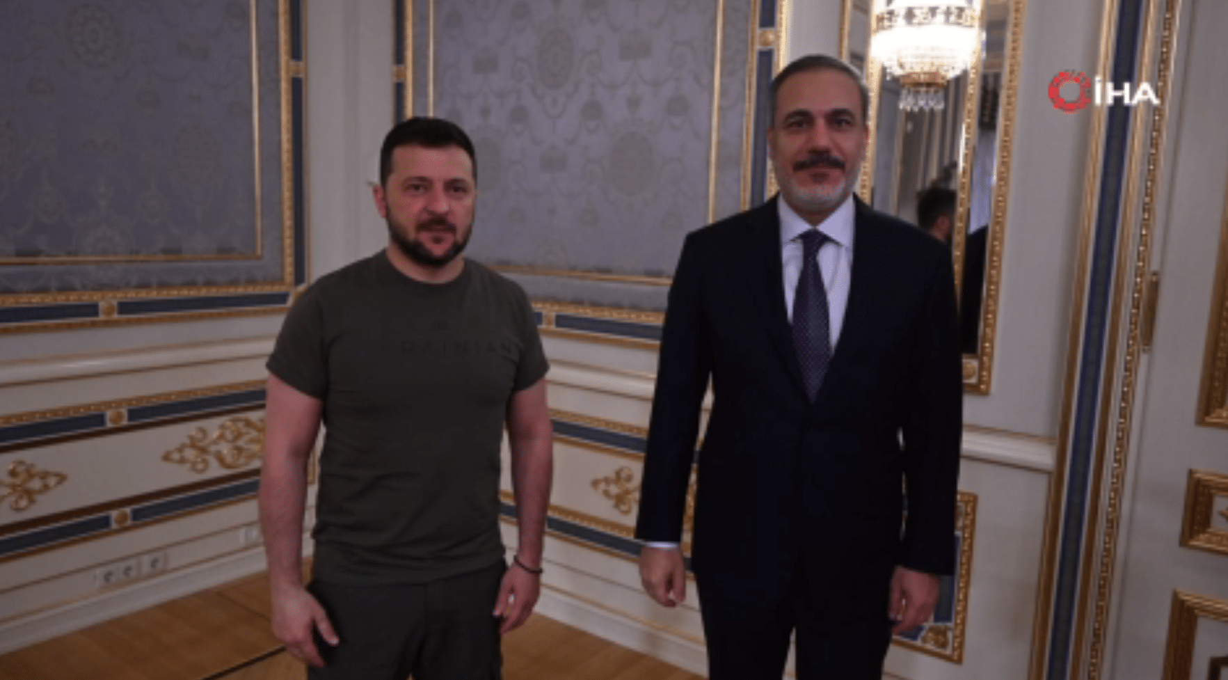Dışişleri Bakanı Hakan Fidan, Ukrayna Devlet Başkanı Vladimir Zelenskiy tarafından kabul edildi.