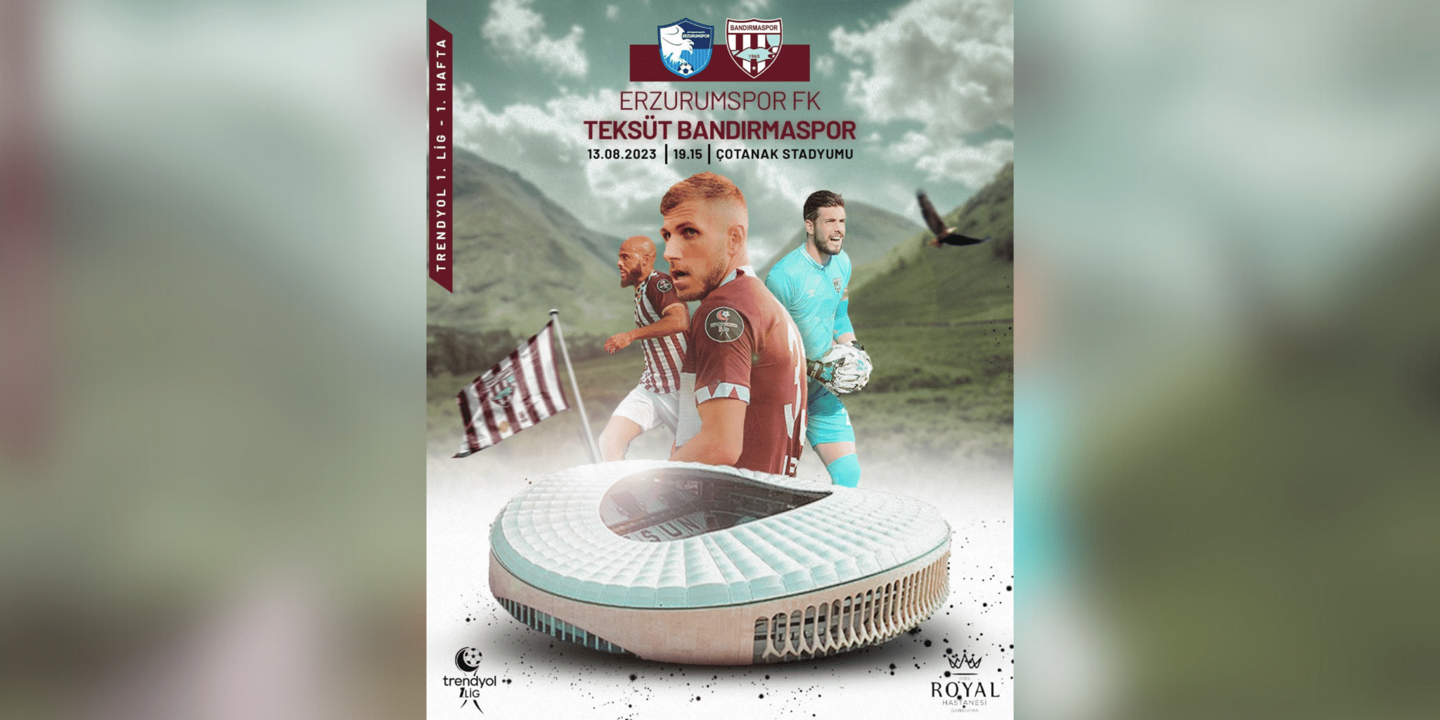 Trendyol 1. Lig'in ilk haftasında bugün Bandırmaspor, Erzurum FK ile karşılaşacak. Mücadele TRT SPOR kanalından canlı olarak yayınlanacak.