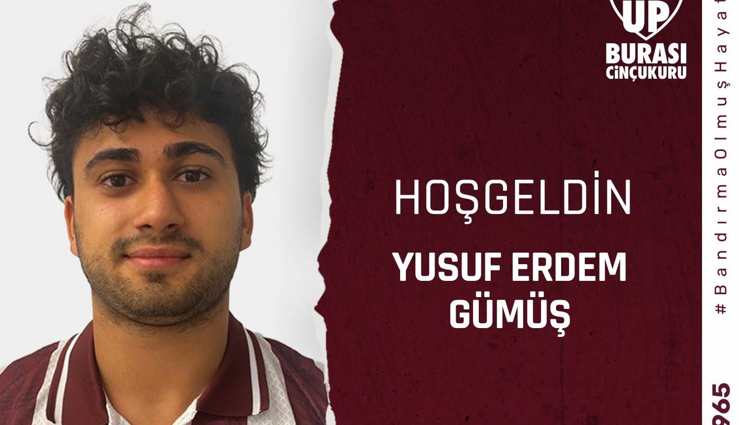 Bandırmaspor, 20 yaşındaki sağ bek oyuncusu Yusuf Erdem Gümüş ile 3 yıllık anlaşma sağlandığını duyurdu.