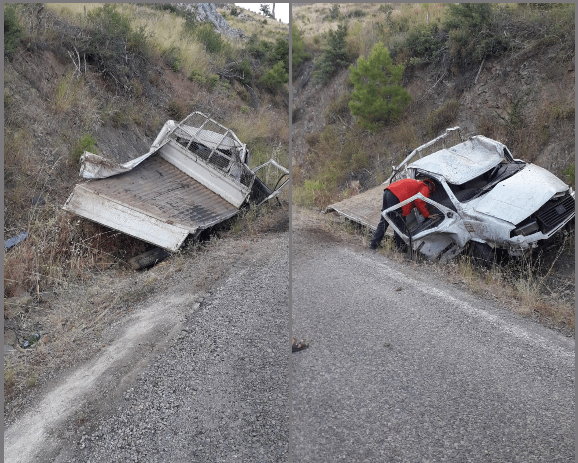 Bir kamyonet, Balıkesir’in Burhaniye ilçesinde virajı alamayarak uçuruma yuvarlandı. Sürücü aracın içinden fırlayarak hayatını kaybetti. 