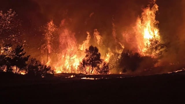 Afet ve Acil Durum Yönetim Başkanlığı(AFAD) Çanakkale’de meydana gelen yangın bölgesindeki 10 köyde 337 hane ve bin 104 kişinin tedbir amaçlı tahliye edildiğini duyurdu. bulgaristan