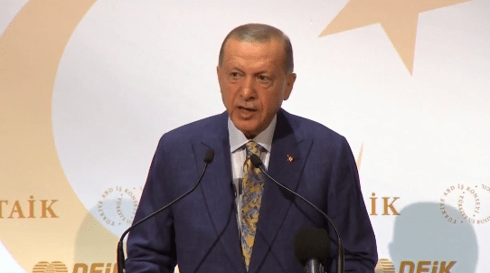 Cumhurbaşkanı Recep Tayyip Erdoğan, Birleşmiş Milletler 78'inci Genel Kurulu kapsamında bulunduğu New York'ta Türk-Amerikan İş Konseyi 13'üncü