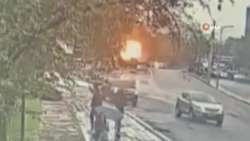 Ankara’da terör saldırısı girişimi… Patlama anı kamerada
