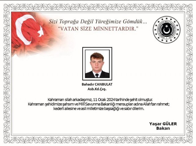 ERDEK'Lİ ASTSUBAY ŞEHİD OLDU.

https://www.velhasilgazetesi.com/asayis/erdekli-astsubay-sehid-oldu/65007/.html