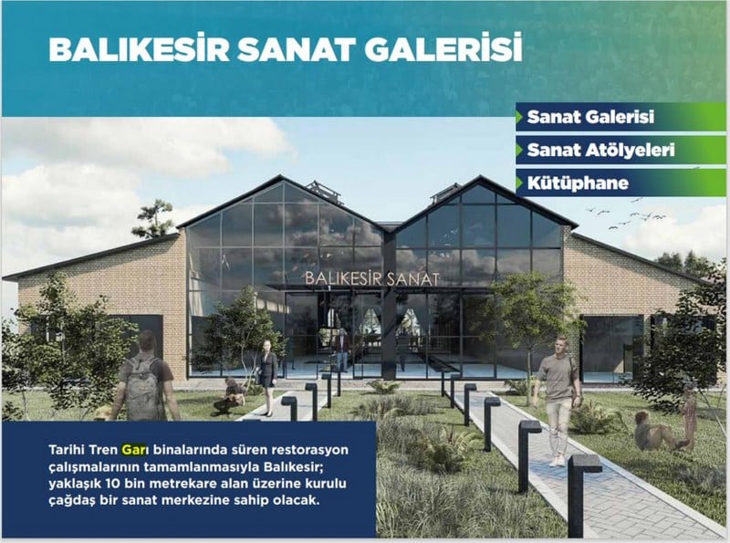 Balıkesir Büyükşehir Belediye Başkanı Yücel Yılmaz, gar önü Cumhuriyet Meydanı projesi sayesinde şehre; yer altı otoparkları, Fabrika Kültür Sanat Merkezi, Sofra Balıkesir’i, sanat merkezi, Atatürk ve Milli Mücadele Müzesi’ni kazandıracaklarını söyledi.