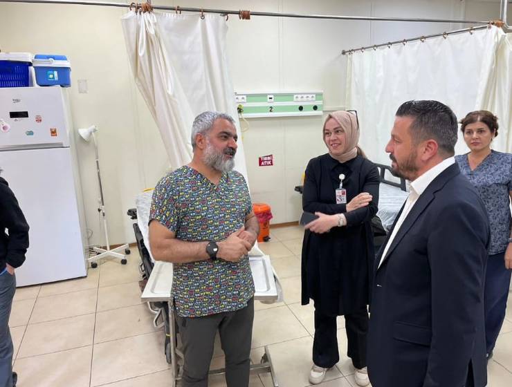 Mehmet Aydemir, Devlet Hastanesi, sağlık çalışanları, ziyaret, şiddet, Balıkesir, AK Parti