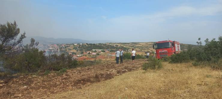 Bigadiç, Güvemçetmi Mahallesi, yangın, itfaiye, orman yangın ekipleri, müdahale, zarar