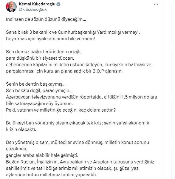 Kılıçdaroğlu'ndan Oğan'a Sert Tepki Ayakkabılarımı Bile Boyatmam
