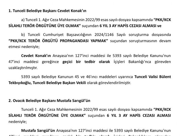 İki Belediyeye Daha Kayyım Atandı