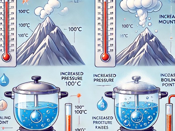Suyun kaynama noktası, yüksek rakım, yüksek basınçlar, jeotermal enerji, vakum ortamı, atmosfer basıncı, santral teknolojisi, mühendislik.
