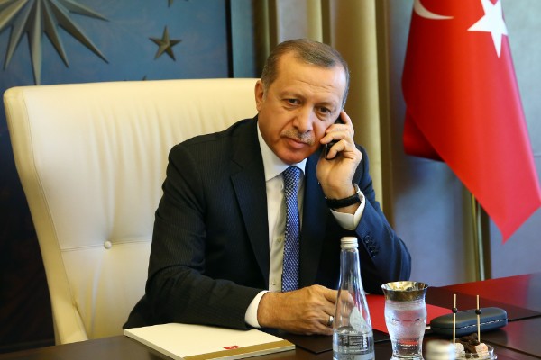 Erdoğan, Berdimuhammedov ile görüştü