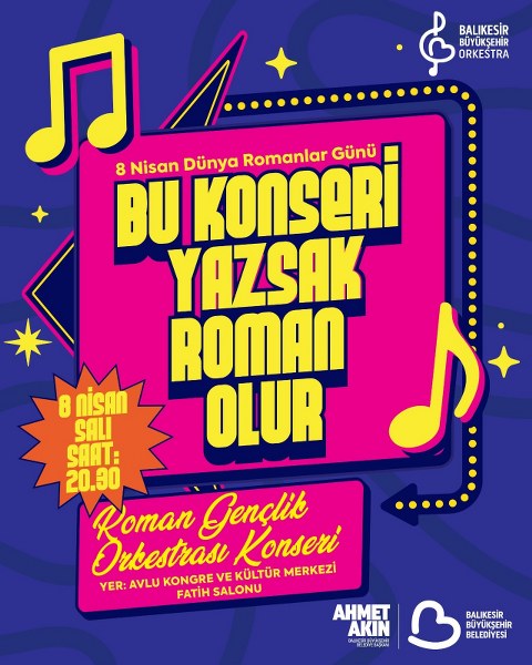 Büyükşehir’den Dünya Romanlar Günü’ne özel konser