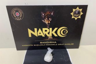 Bandırma’da Narkotik Köpek “Dark” İlk Görevinde Uyuşturucu Yakaladı