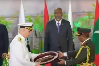 TCG Volkan hücum botu Maldivler donanmasına katıldı