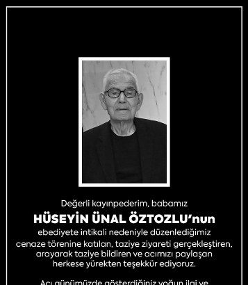 Başkan Akın’dan Taziye Teşekkürü