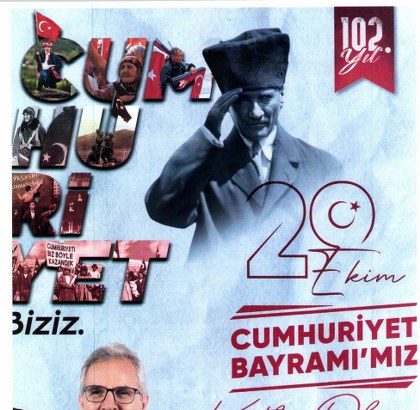 Cumhuriyetimizin ilanının 102. yılını, büyük bir sevinç ve gururla kutluyoruz.