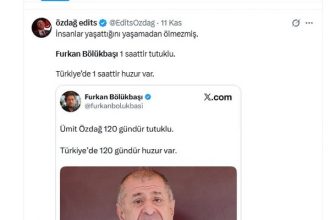 Ümit Özdağ’dan Furkan Bölükbaşı paylaşımı “1 saattir huzur var”