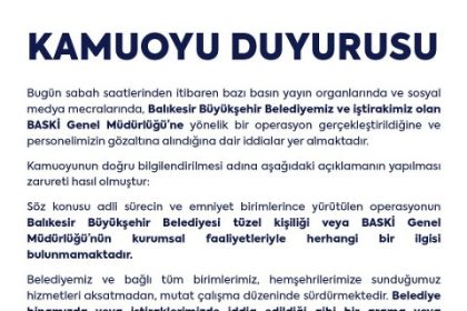 BASKİ'de Operasyon İddiası