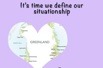 Beyaz Saray, Grönland ile kalp şeklinde Sevgililer Günü Paylaşımı