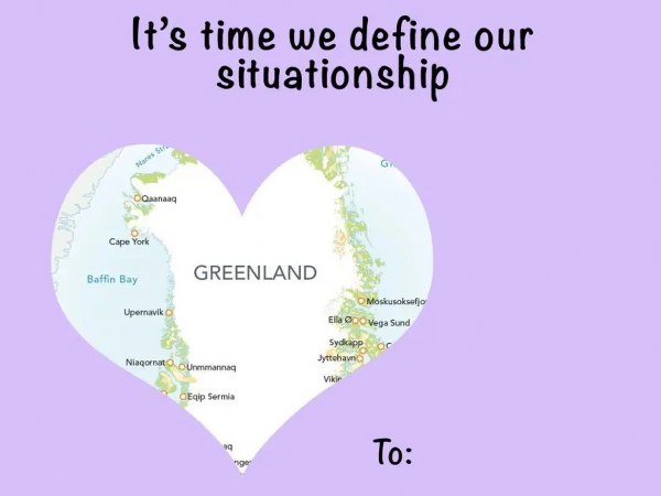 Beyaz Saray, Grönland ile kalp şeklinde Sevgililer Günü Paylaşımı