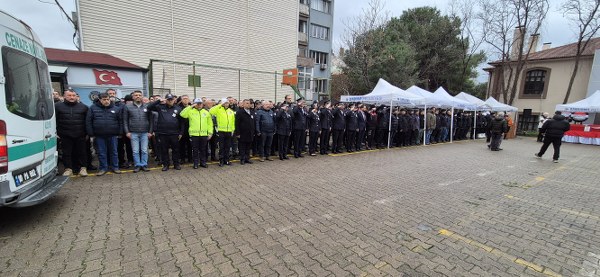 Polis Memuru Murat Saçan için tören düzenlendi