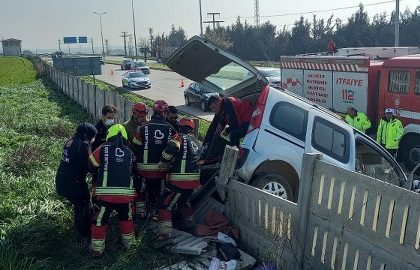 Bandırma’da trafik kazası İki yaralı
