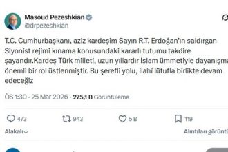 Pezeşkiyan’dan Türkçe mesaj