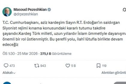 Pezeşkiyan’dan Türkçe mesaj
