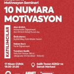10 Numara Motivasyon’, gençlere sınav sürecinde destek olmaya geliyor